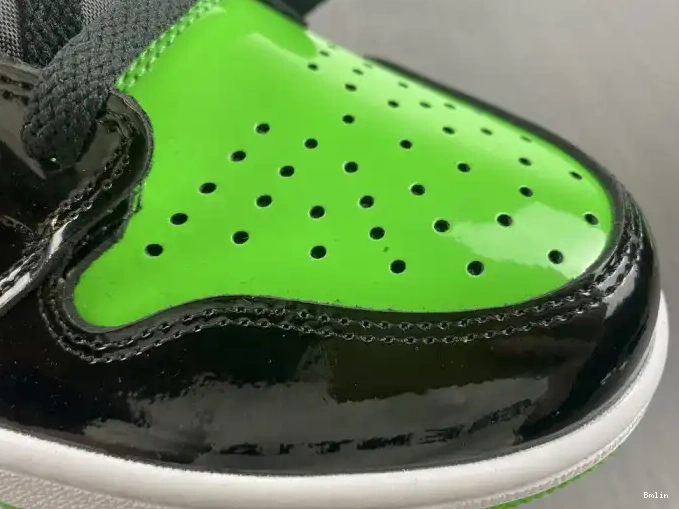 Bmlin Pine Jordan Green 1 OG High 555088-030 Air 0528